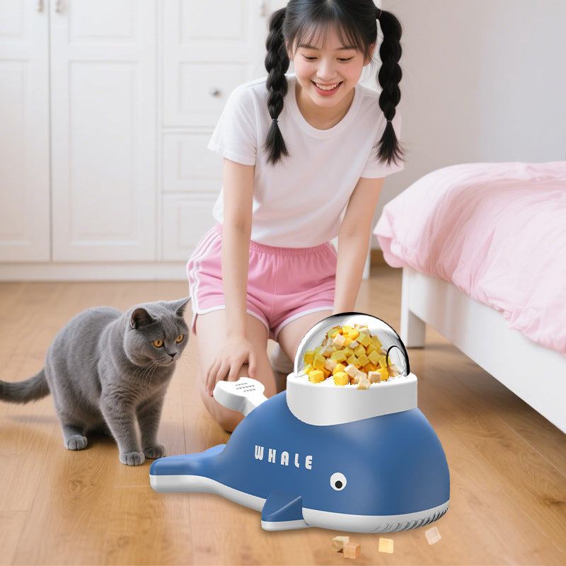 Interactive Pet Food Dispenser Toy — Whale & Duck Slow Feeder Puzzle
