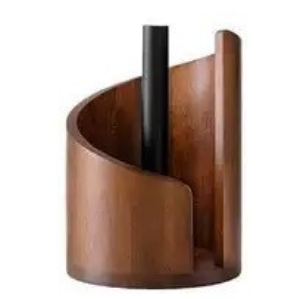 Wooden Paper Towel Holder | Desktop Wood Kitchen Stand