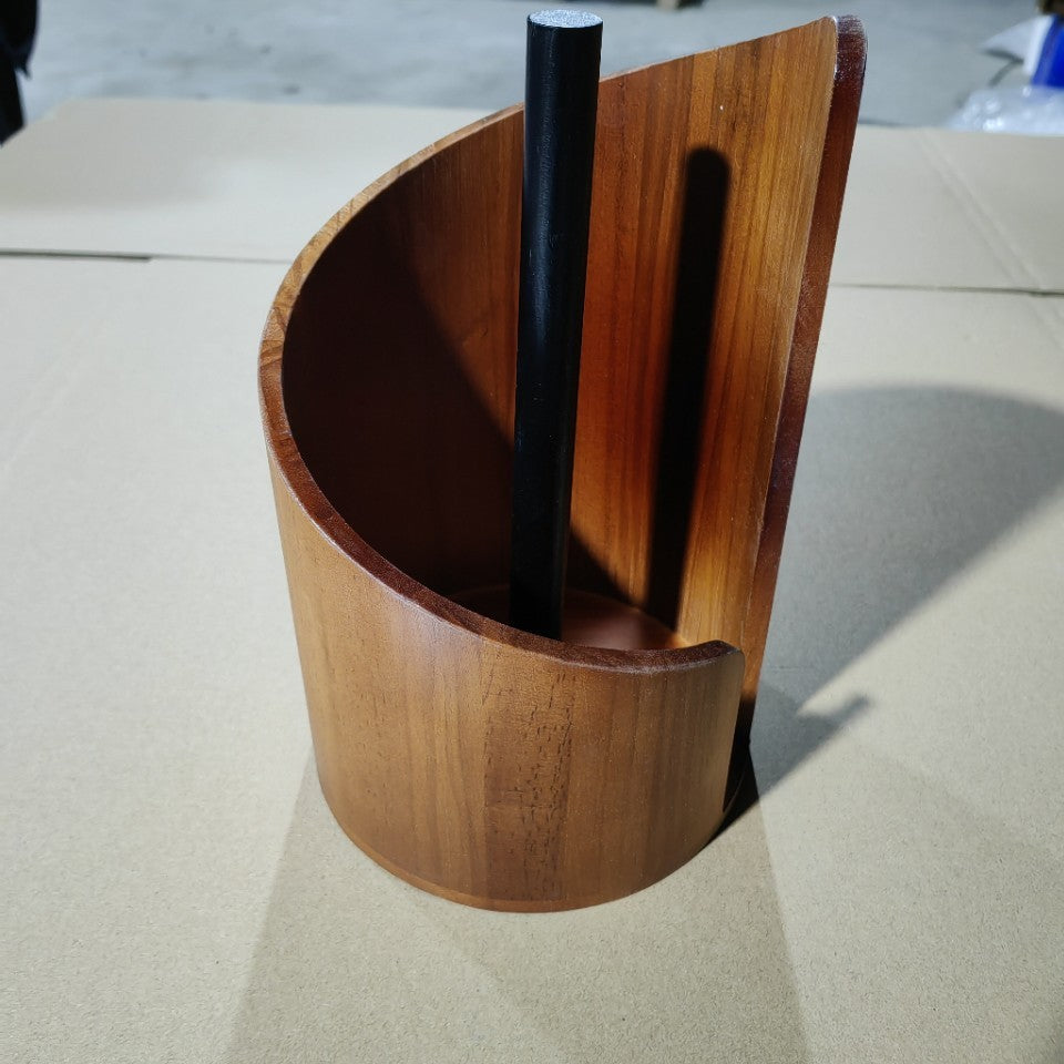 Wooden Desktop Paper Towel Holder