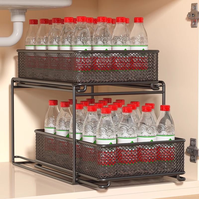 Multi-Tier Kitchen Storage Rack, Household Multi-Functional Sink Organizer