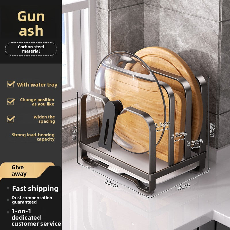 Kitchen Knife Storage Rack with Cutting Board Holder