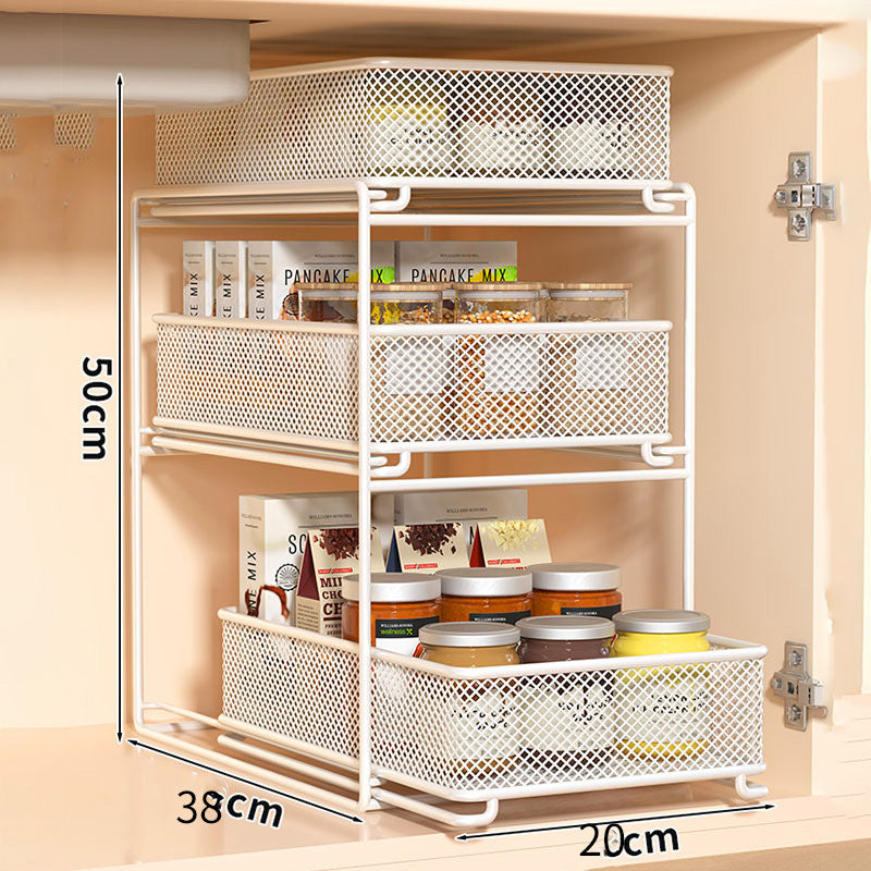 Multi-Tier Kitchen Storage Rack, Household Multi-Functional Sink Organizer