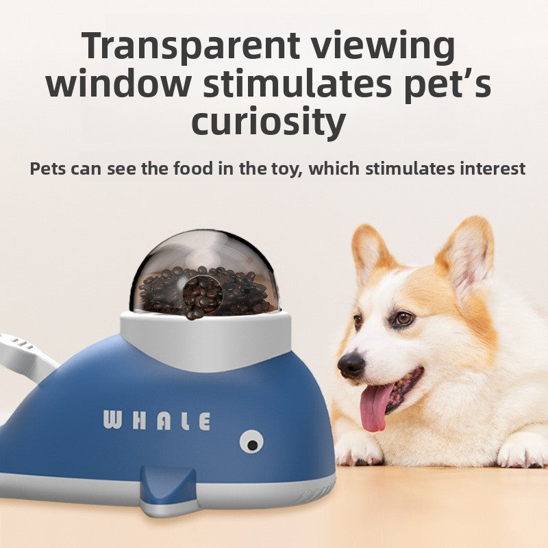 Interactive Pet Food Dispenser Toy — Whale & Duck Slow Feeder Puzzle