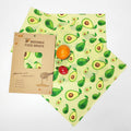 Reusable Beeswax Food Wraps | 3-Pack S/M/L — Eco-Friendly Plastic-Free