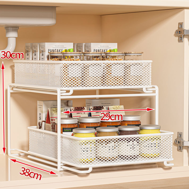 Multi-Tier Kitchen Storage Rack, Household Multi-Functional Sink Organizer