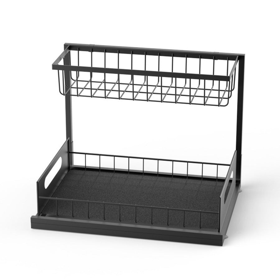Pull-out Kitchen Countertop Storage Organizer Rack